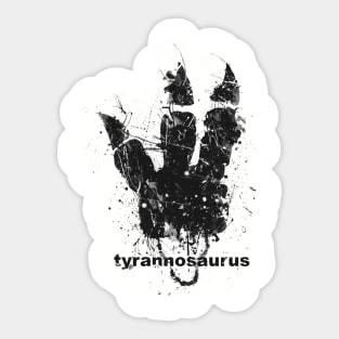 Tyrannosaurus track Sticker